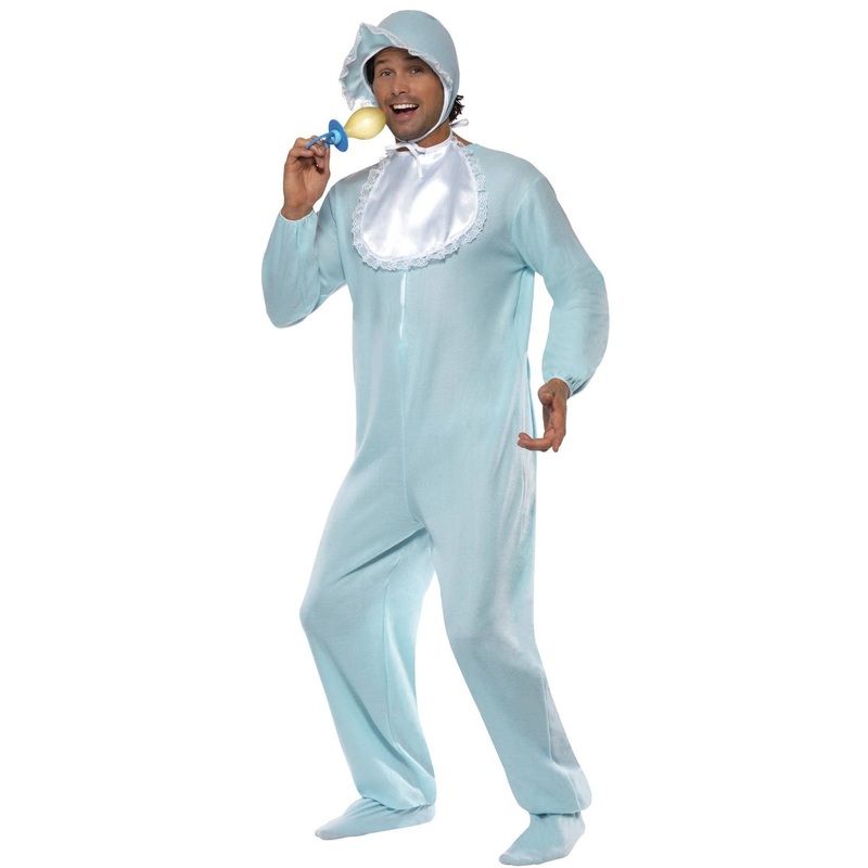 Baby Boy Mens Blue Romper Costume