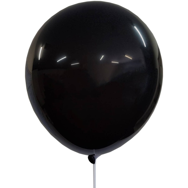 Black 30cm Pack of 10 Solid Colour Latex Balloons