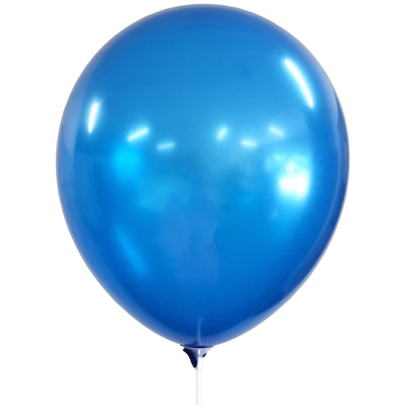 Blue 30cm Pack of 10 Solid Colour Latex Balloons