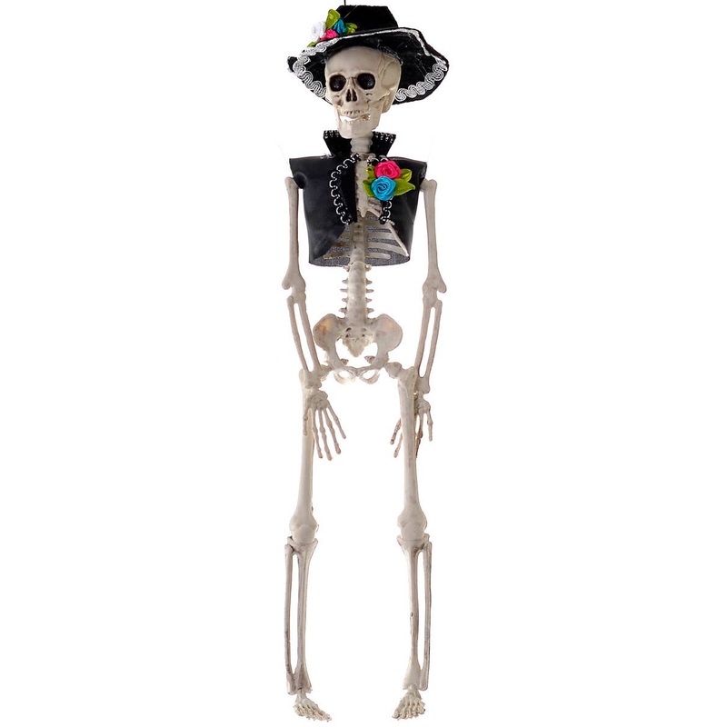 Day of the Dead Mariachi 40cm Skeleton Halloween Decoration