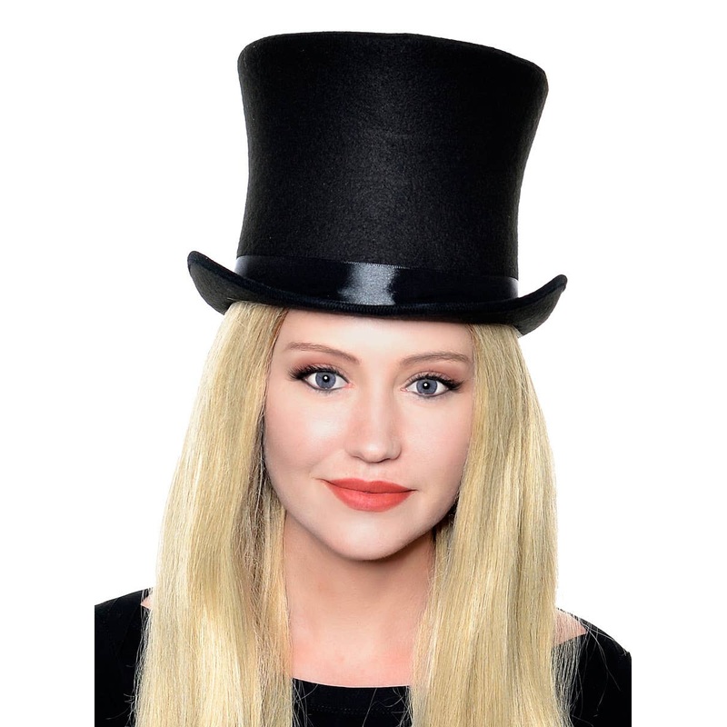 Deluxe Adults Tall Black Costume Top Hat