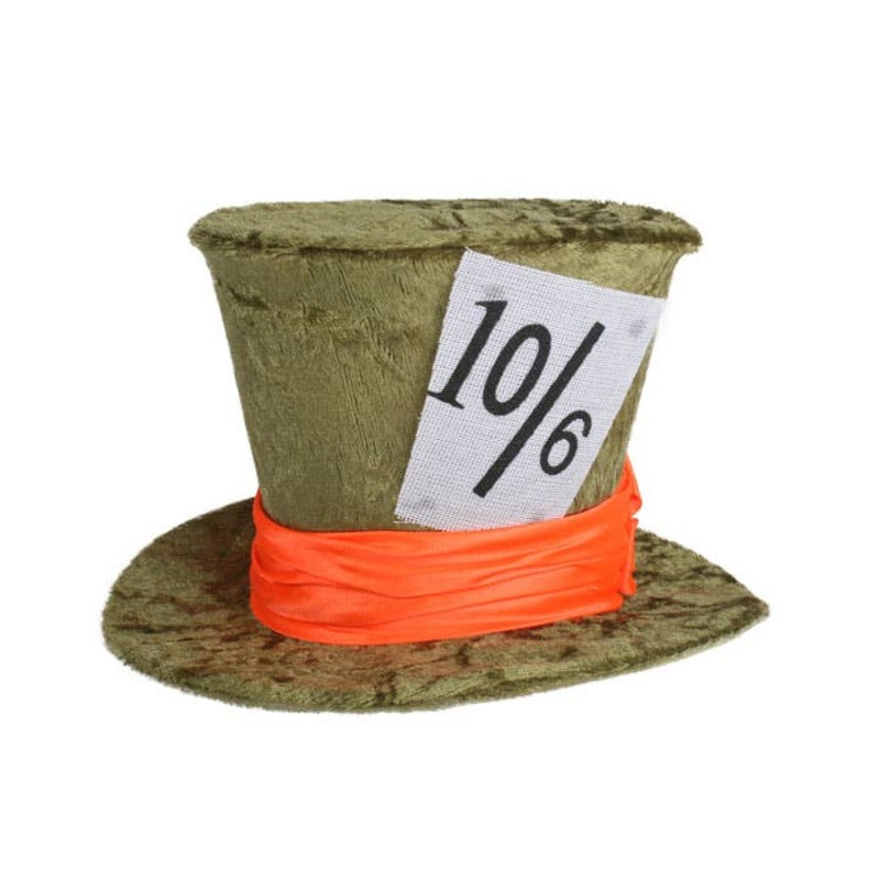 Deluxe Mad Hatter Green Mini Top Hat