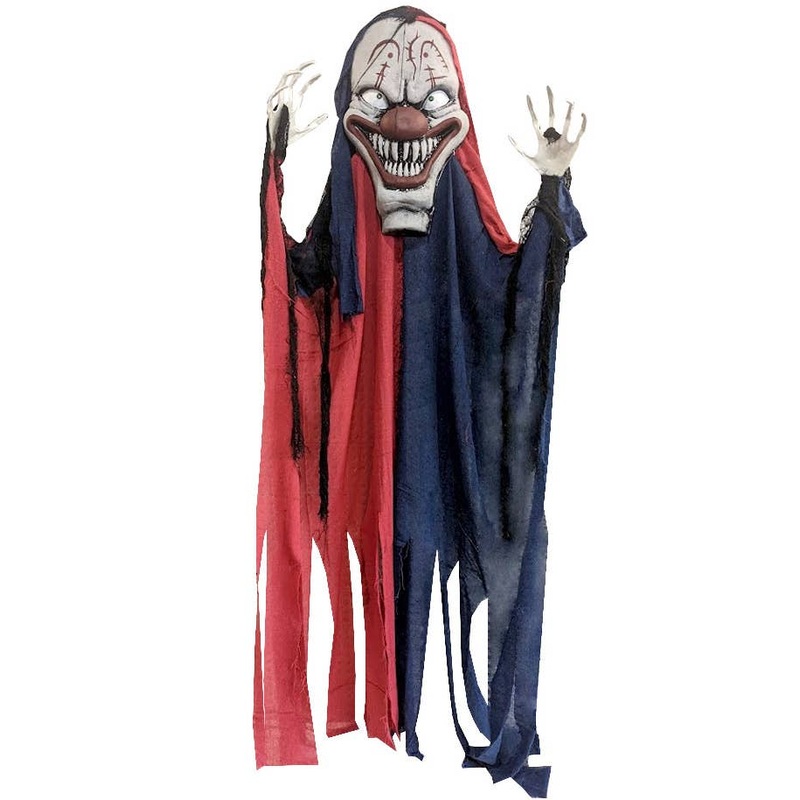 Giant Hanging Scary Clown Halloween Decoration