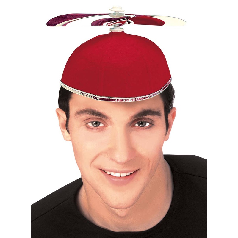 Novelty Red Propeller Costume Hat