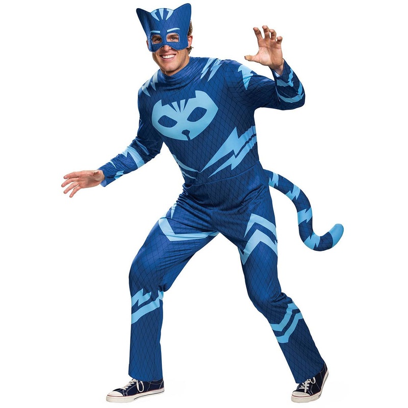 PJ Masks Mens Licensed Blue Catboy Costume