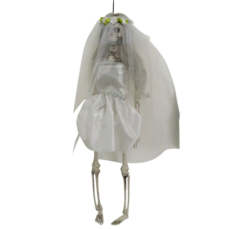 Small Hanging Skeleton Bride Halloween Decoration