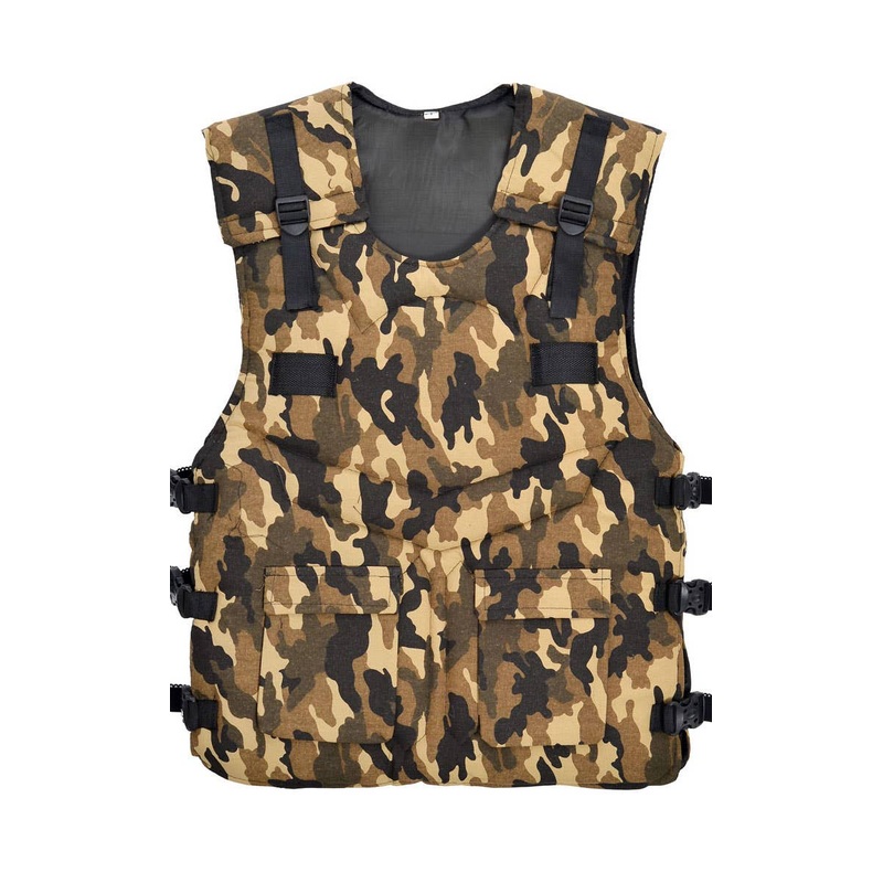 Camo Print Mens Army Costume Vest