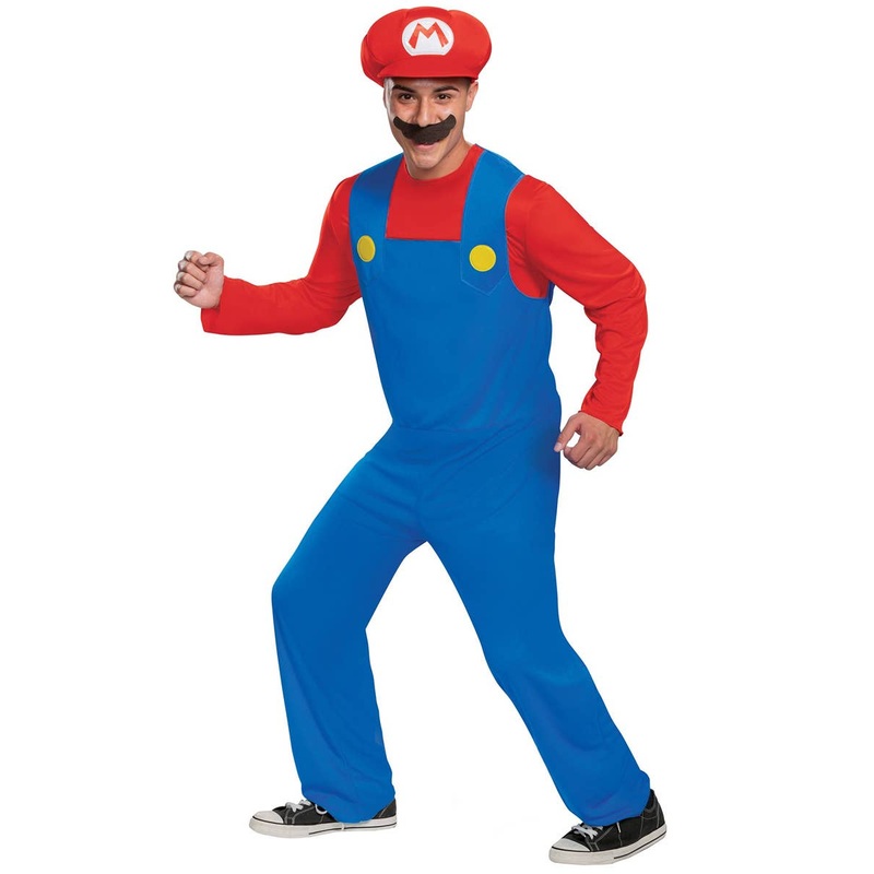 Classic Super Mario Mens Fancy Dress Costume