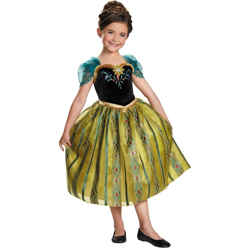Coronation Anna Girls Deluxe Frozen Disney Costume