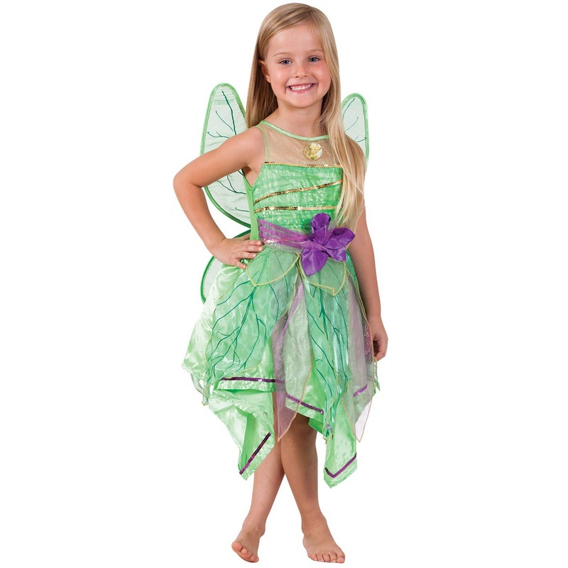 Crystal Tinker Bell Girls Fairy Dress Up Costume