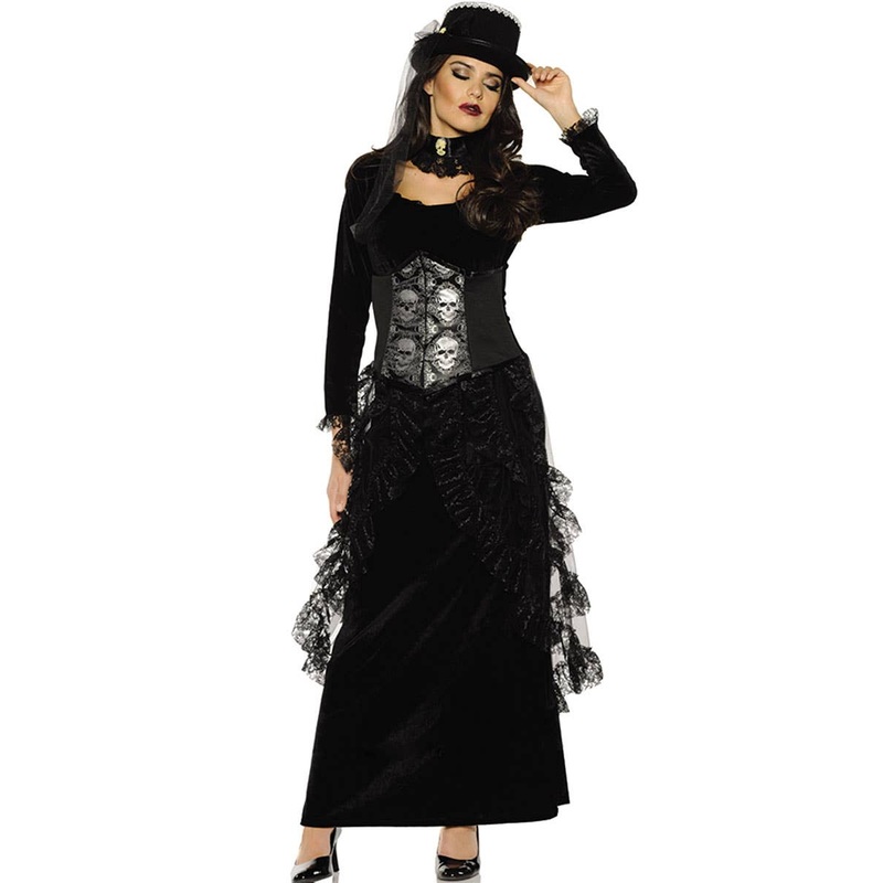 Dark Mistress Womens Gothic Halloween Costume