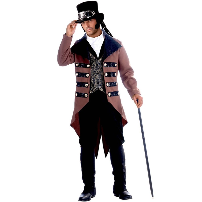 Fancy Brown Steampunk Jack Mens Costume