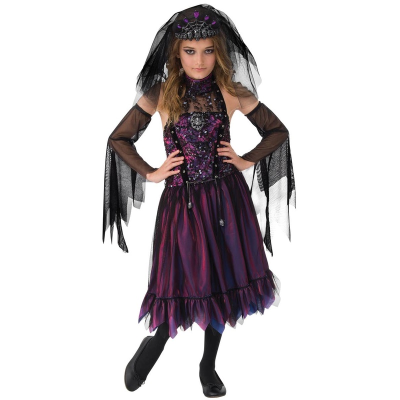 Gothic Girls Purple Princess Halloween Costume