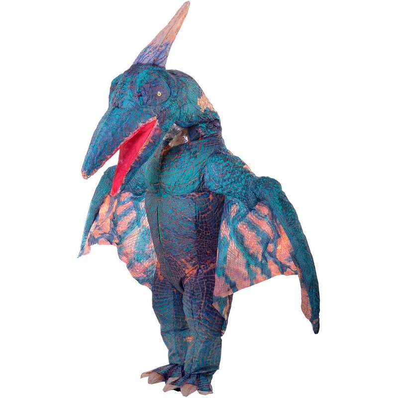 Inflatable Blue Pterodactyl Adults Dinosaur Costume