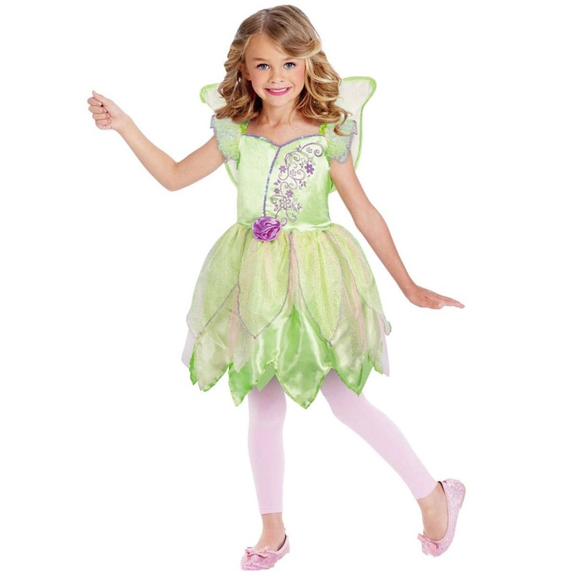 Magical Green Fairy Girls Dress Up Costume