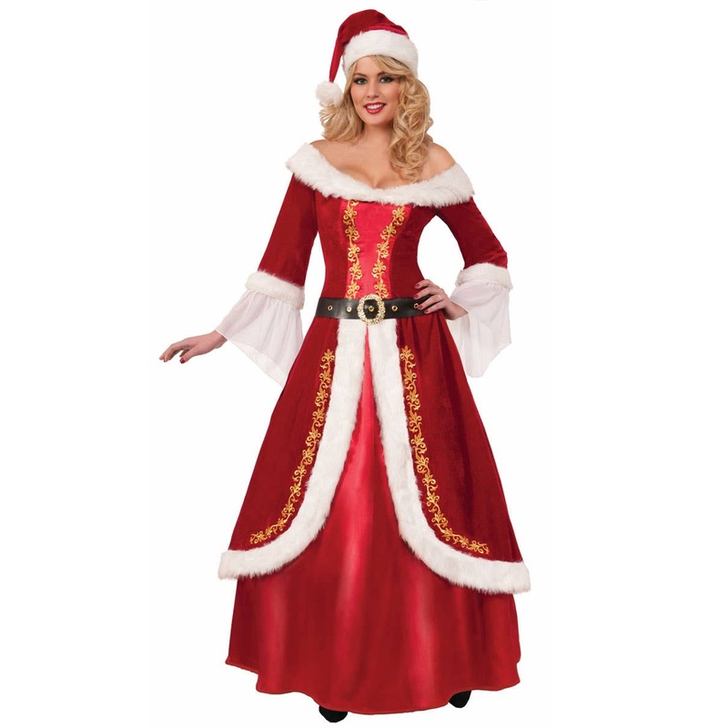 Mrs Claus Womens Deluxe Christmas Costume