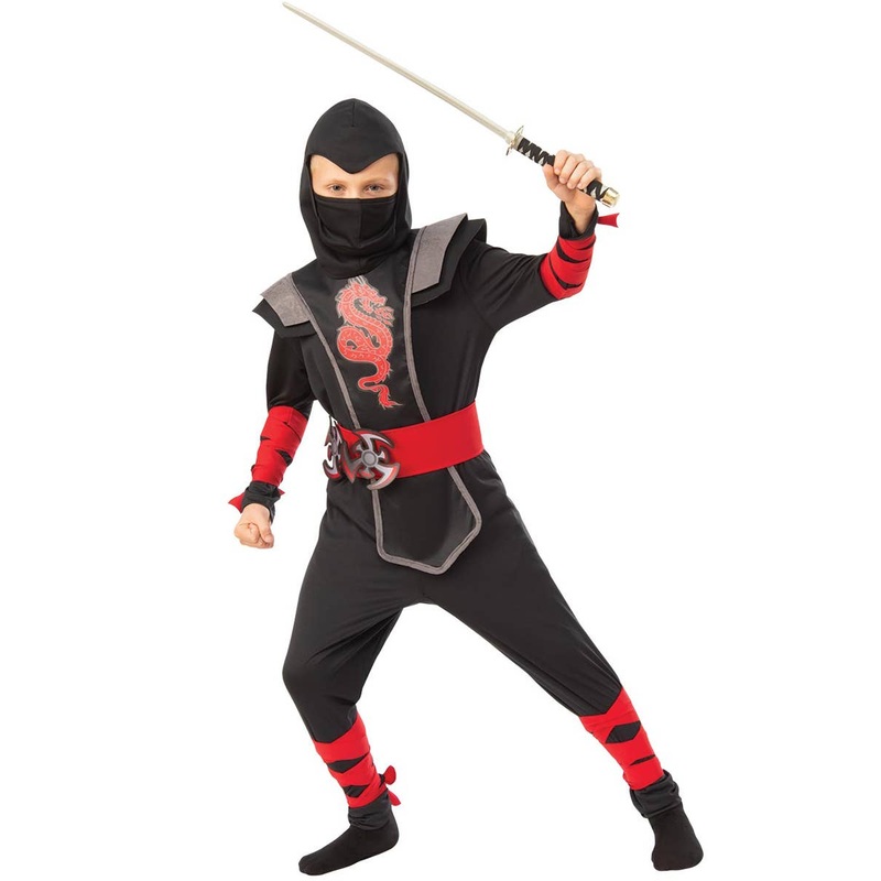 Ninjutsu Red Ninja Boys Book Week Costume
