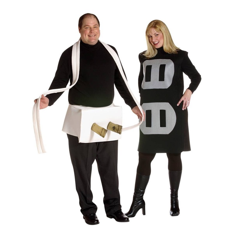 Plug and Socket Plus Size Adults Couples Costume
