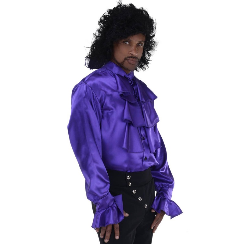 Pop Star Prince Mens Satin Costume Shirt