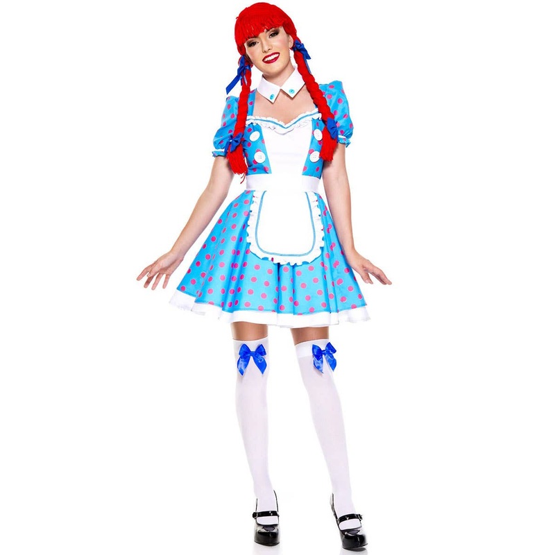 Racy Rag Doll Womens Fancy Dress Costume
