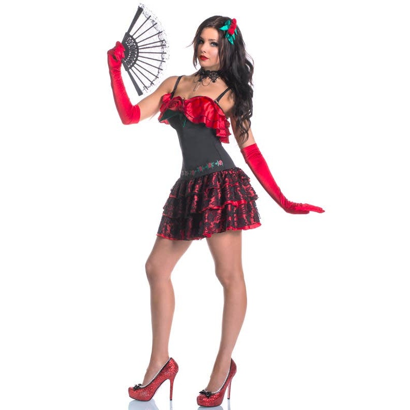Spanish Flamenco Womens Deluxe Senorita Costume