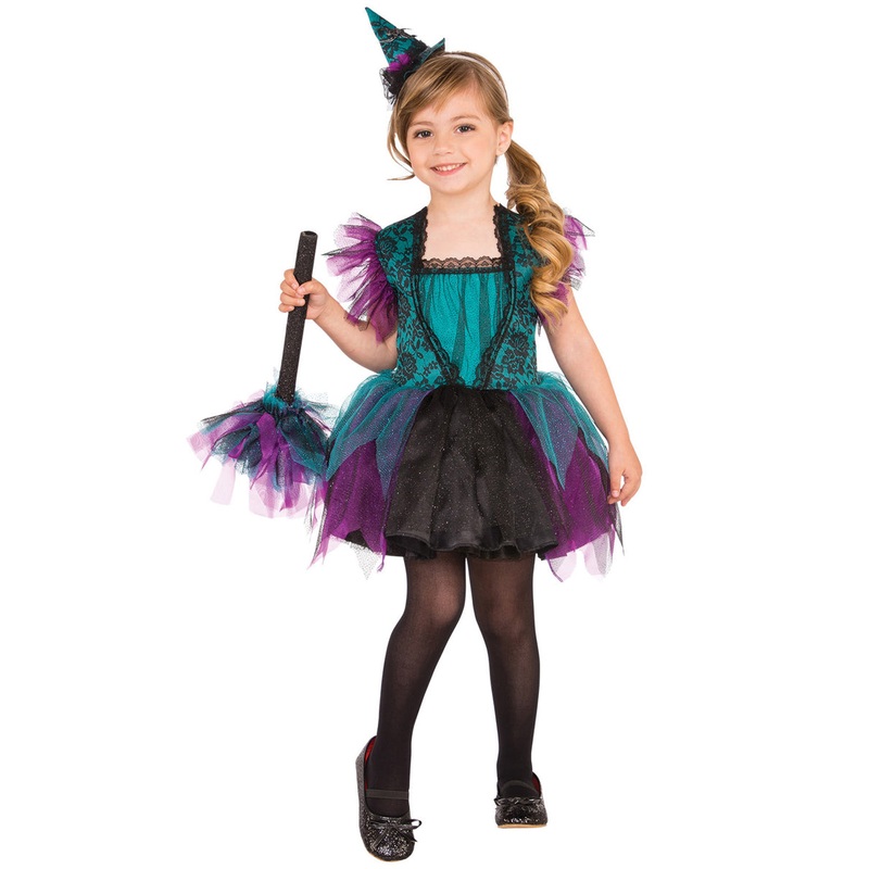 Sparkly Witch Girls Bewitching Halloween Costume