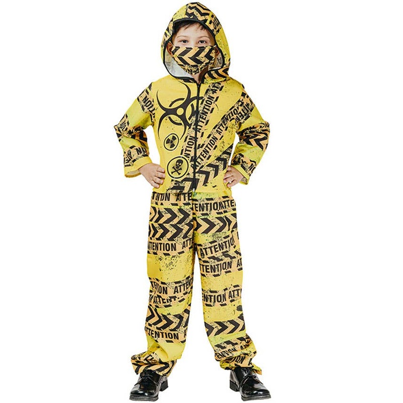 Toxic Yellow Hazmat Boys Halloween Costume