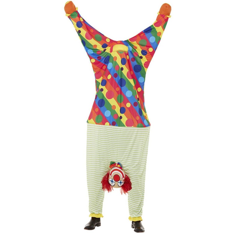 Upside Down Clown Adults Funny Fancy Dress Costume