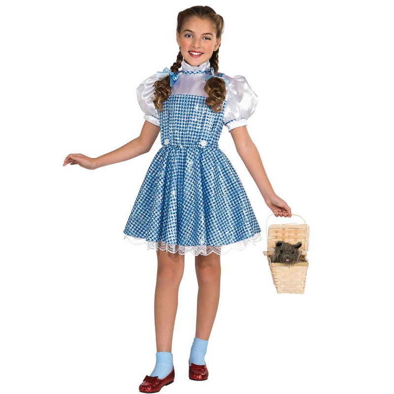 Wizard of Oz Sequined Dorothy Girls Book Week Costume