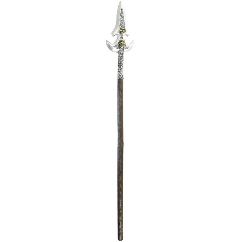 Collapsible 155cm Skull Spear Costume Weapon
