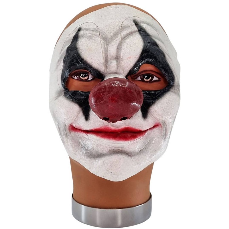 Dark Clown Face Latex Halloween Costume Mask