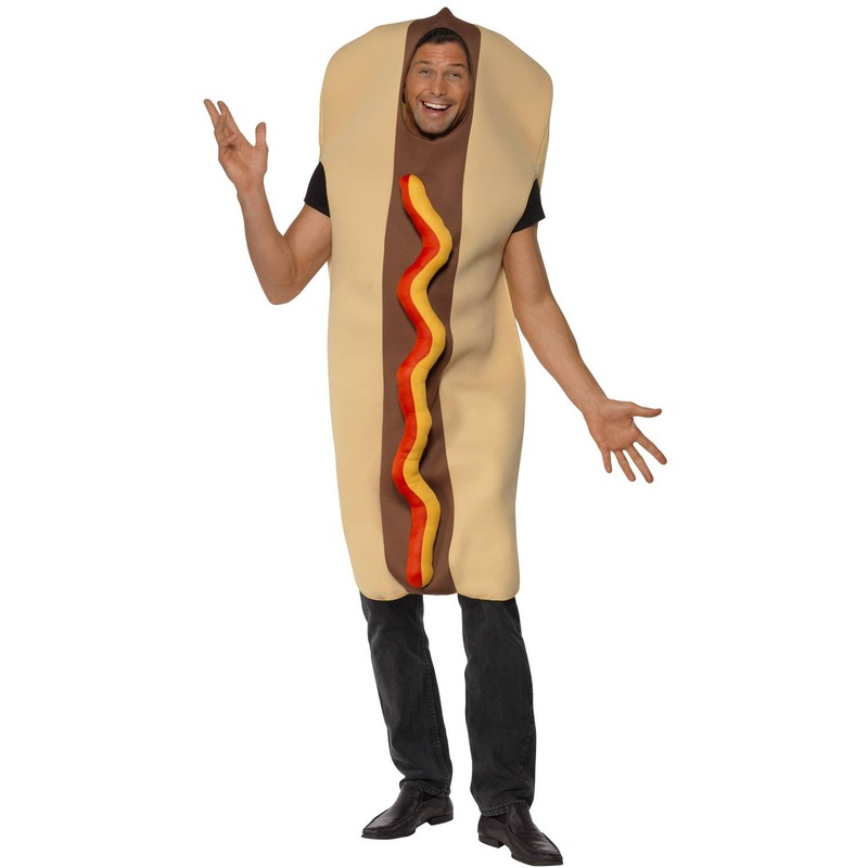 Funny Giant Hot Dog Fancy Dress Costume