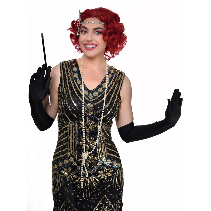 Great Gatsby 4 Piece Rhinestone Headband Flapper Accessory Set