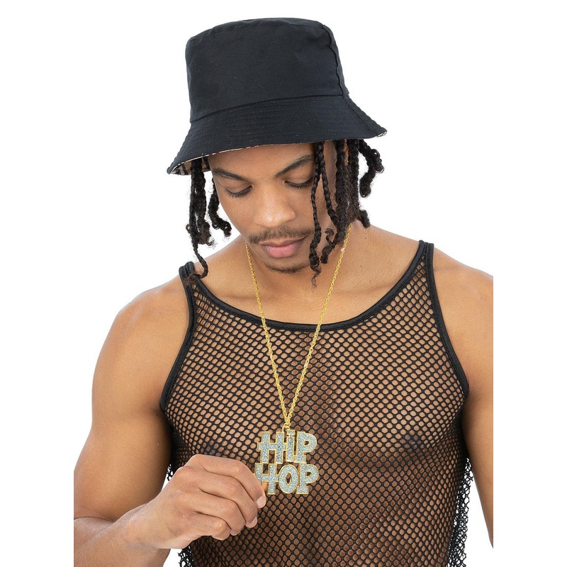 Hip Hop 90s Bling Chain Costume Necklace