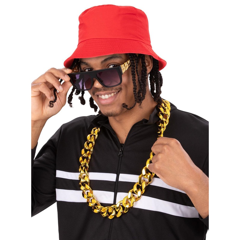 Hip Hop Mens 90s Costume Accessory Set