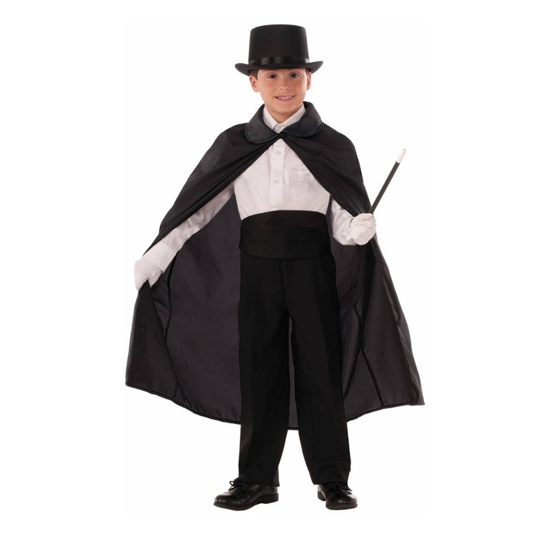 Magicians Black Magic Kids Costume Cape