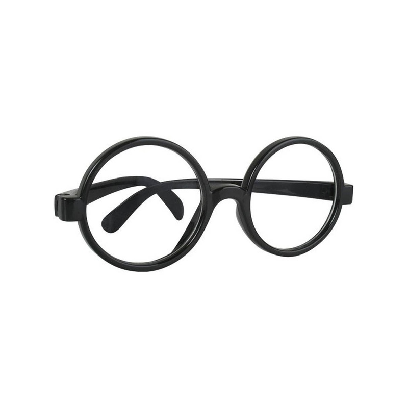 Nerdy Black Rimmed Glasses Costume Accessory