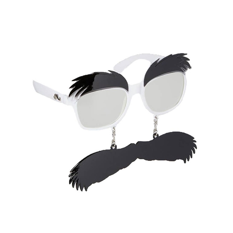 Novelty Groucho Eyebrow and Moustache Costume Glasses