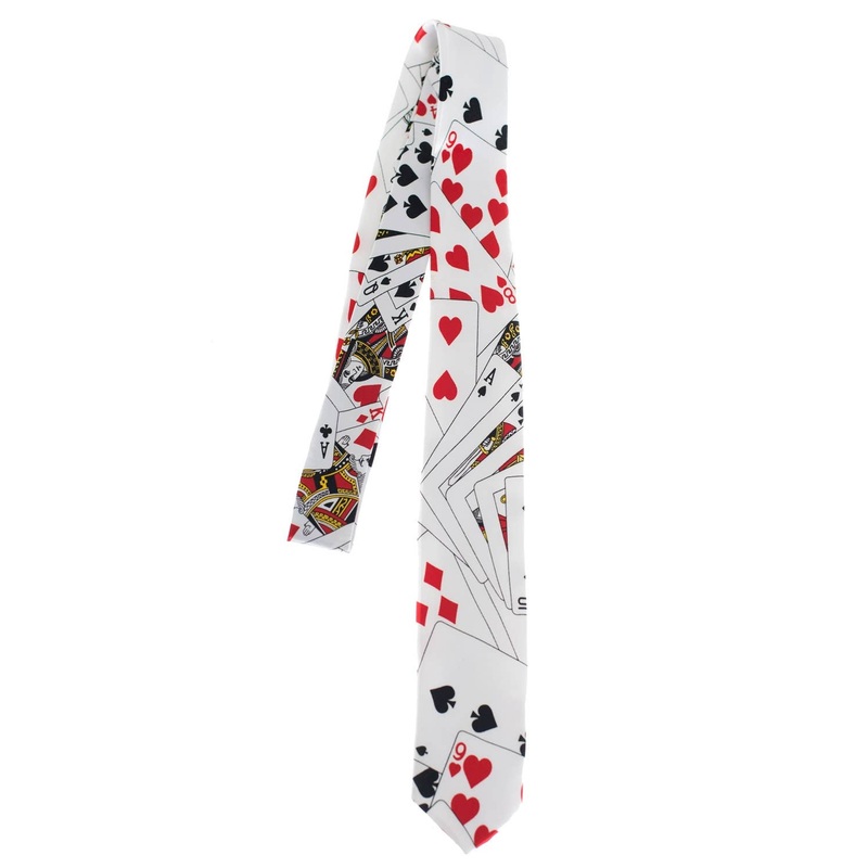 Poker Cards Novelty Costume Neck Tie
