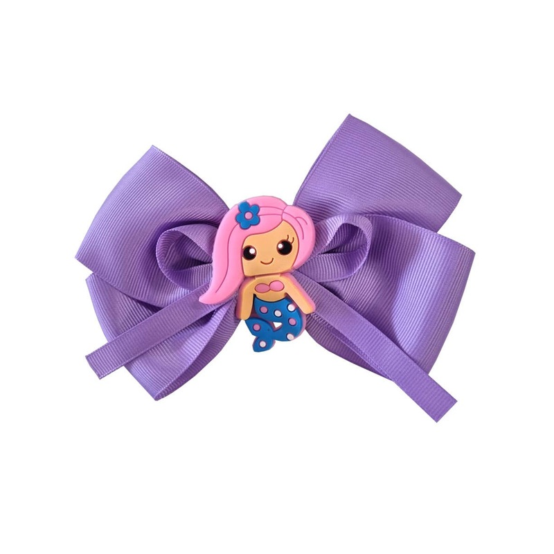 Pretty Purple Mermaid Hair Bow Costume Accessory