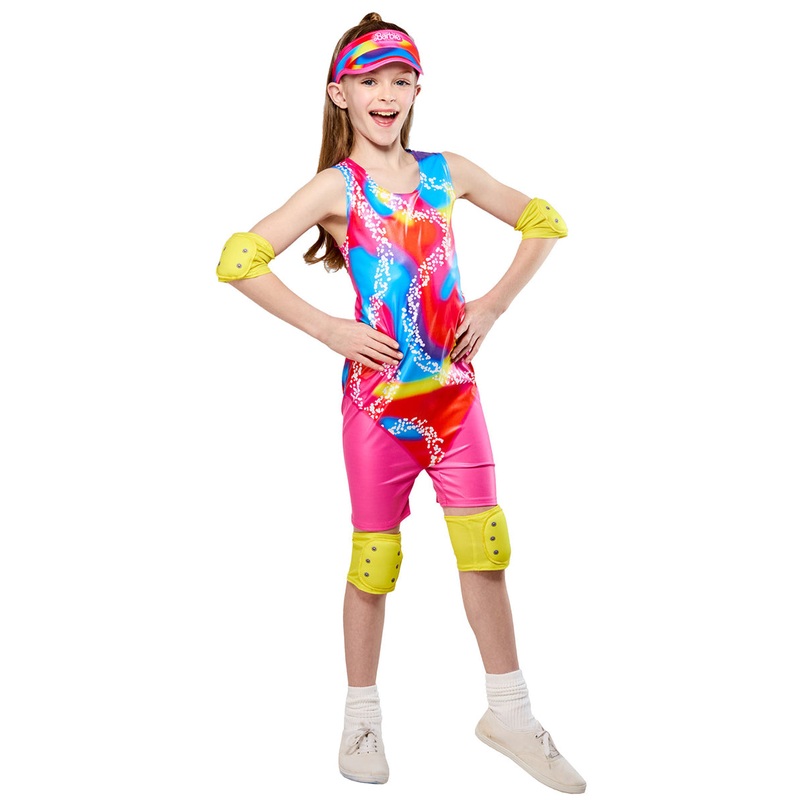 Retro Rollerskating Barbie Licensed Girls Costume