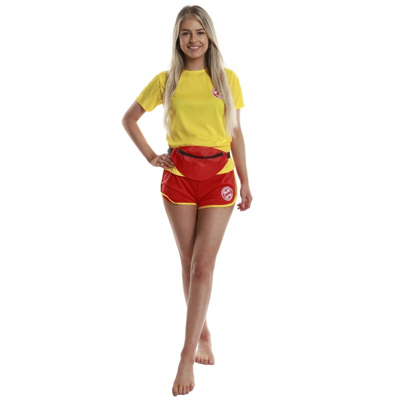 Water Safety Womens Yellow Lifeguard Costume