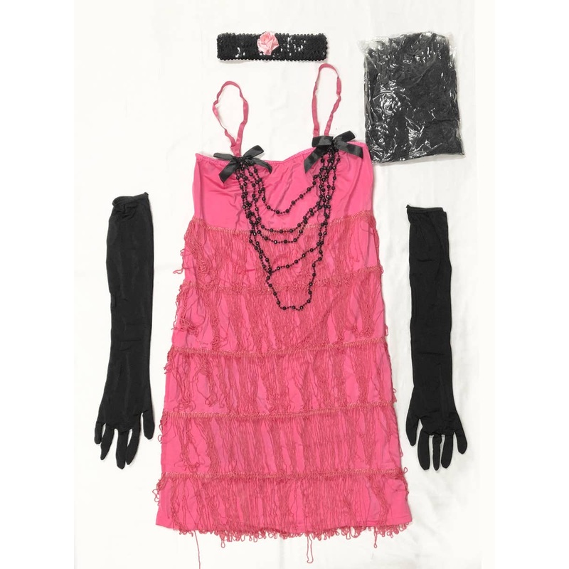 1920s Fringed Flapper Dress Womens Costume - Size Medium
