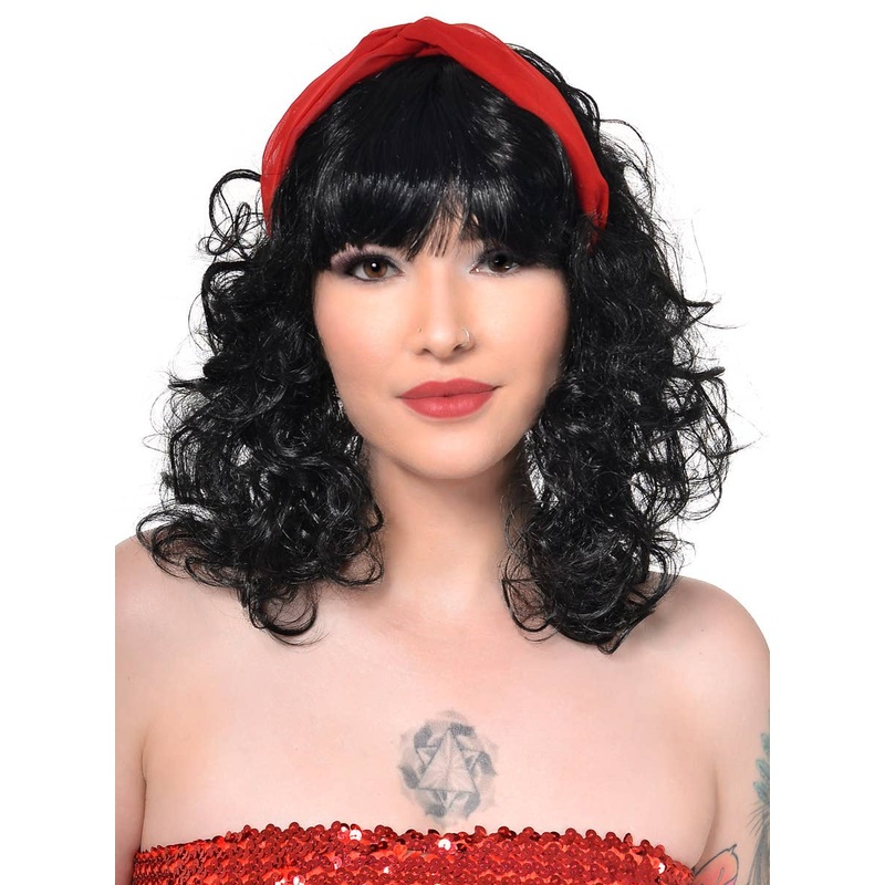 Chiffon Red Twist Costume Headband