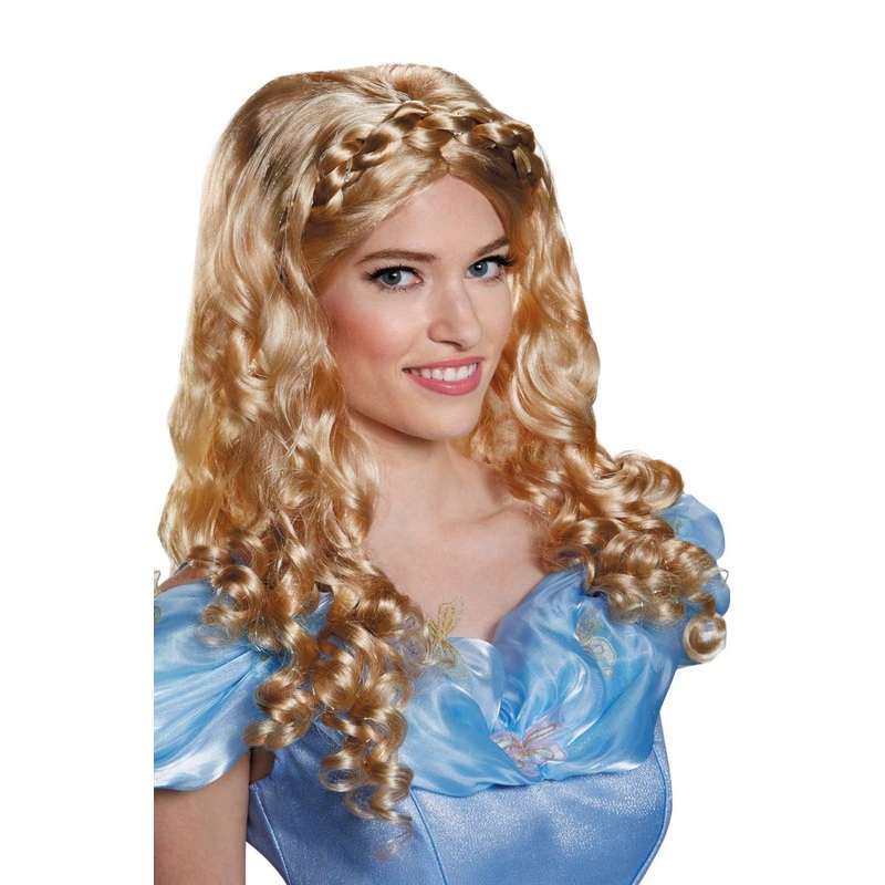 Cinderella Long Blonde Fairy Tale Womens Costume Wig