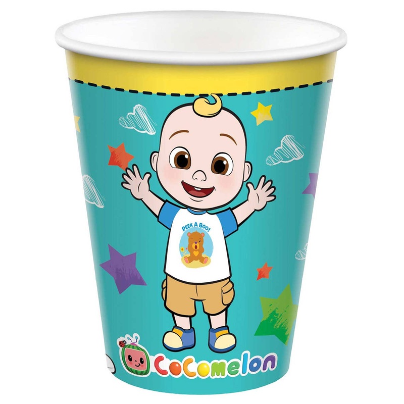 Cocomelon 8 Pack 266ml Paper Cups