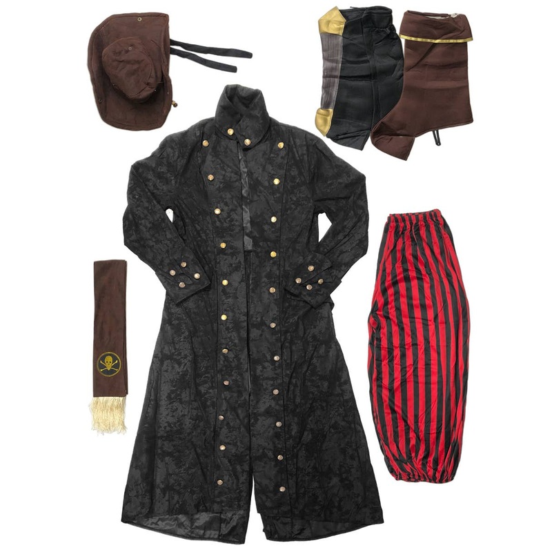Deluxe Peg Leg Pirate Mens Costume - Size Standard