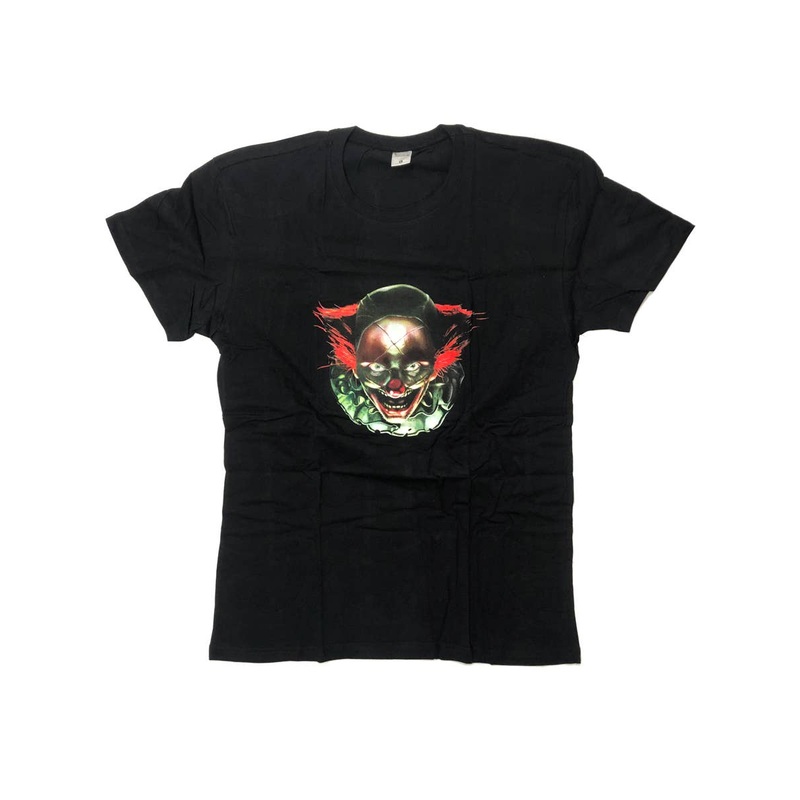 Digital Dudz Freaky Clown Eyes Halloween Shirt-Large