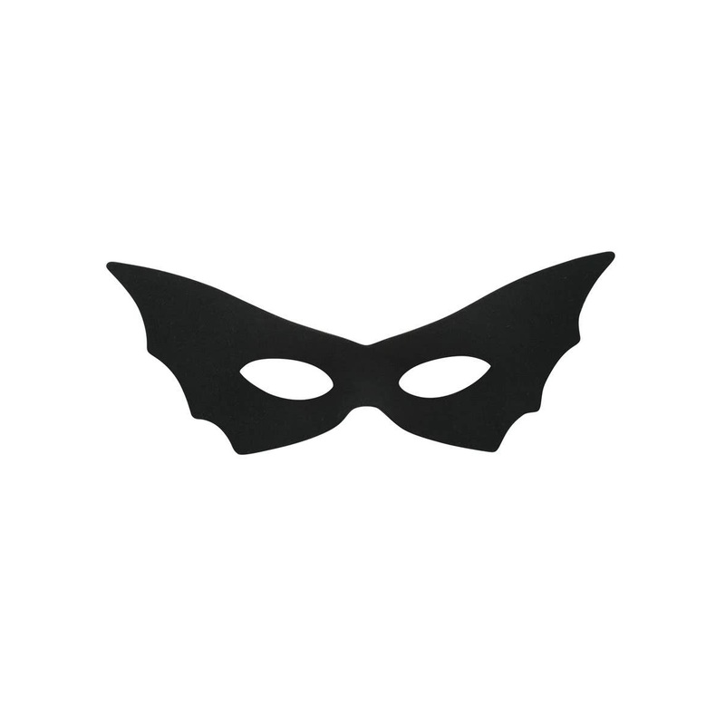 Foxy Womens Black Bat Masquerade Mask