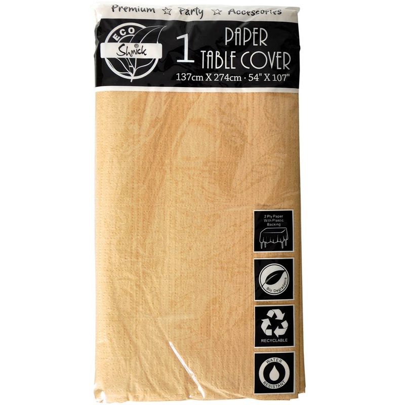 Kraft Brown Bio Degradable 137cm x 274cm Paper Table Cover